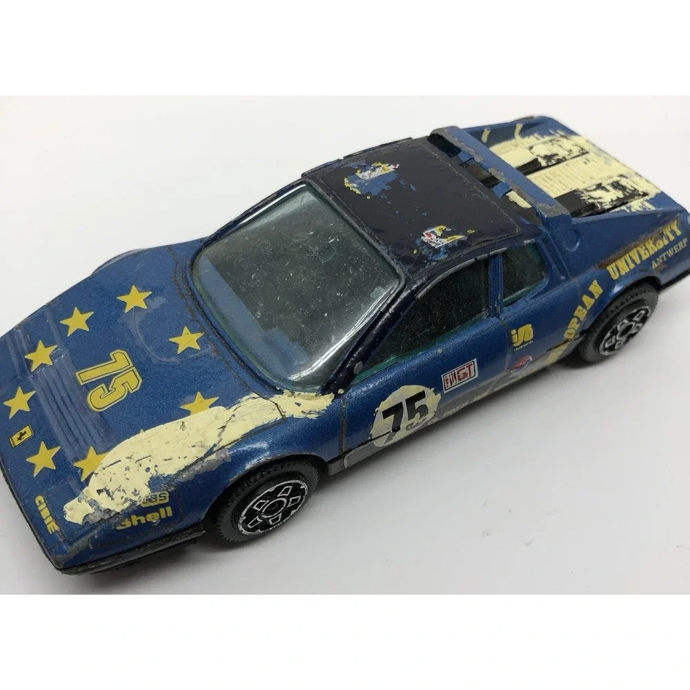 Bburago Ferrari 512 BB University Boxer 1:43 Made‎ In Italy 1983 Blue Sponsor